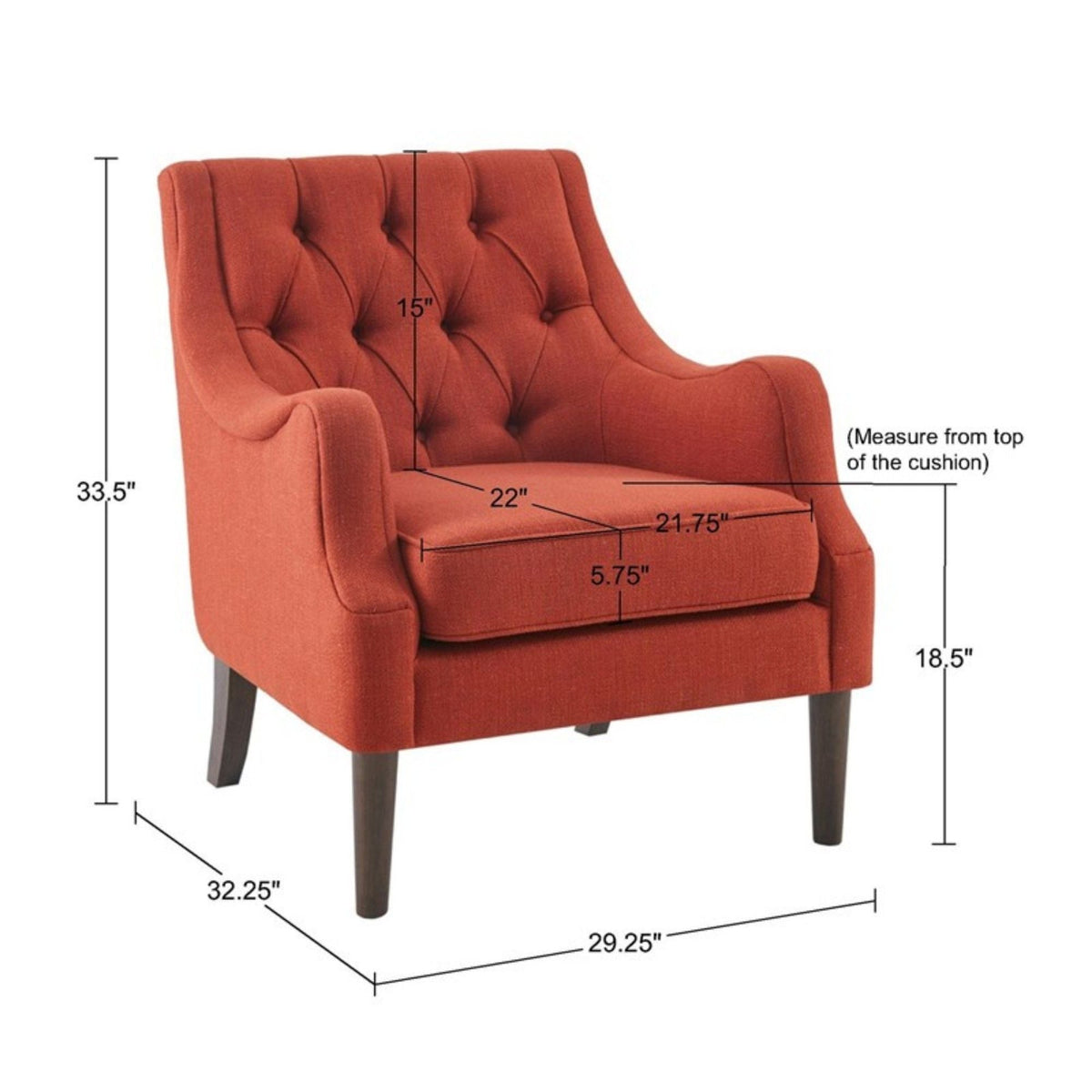 Qwen - Button Tufted Accent Chair