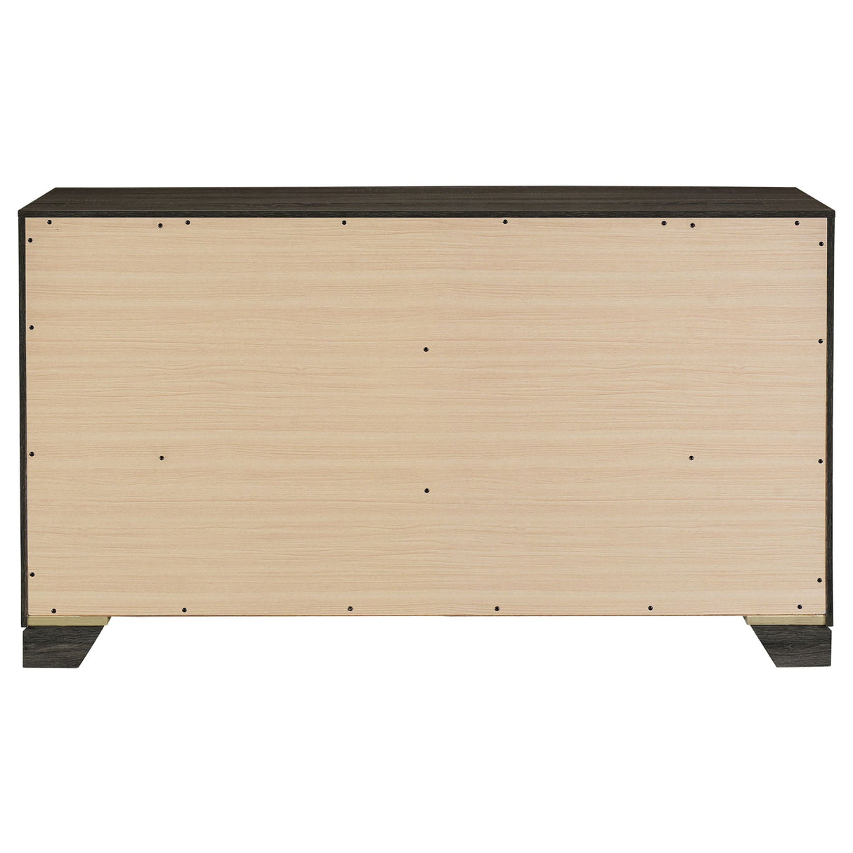 Funston - 6 Drawer Dresser Cabinet - Brown Oak