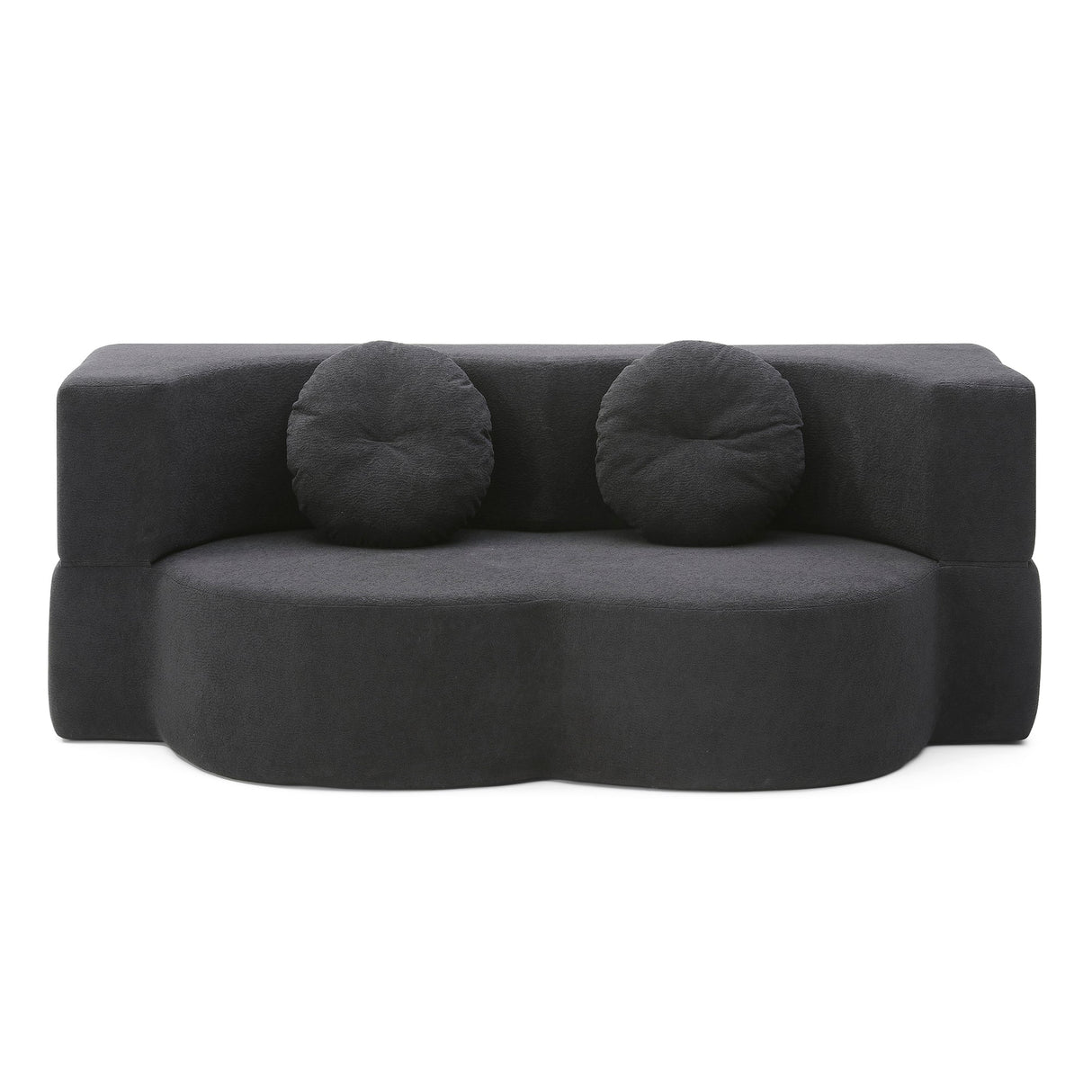 2-in-1 Folding Sofa Bed with Pillow