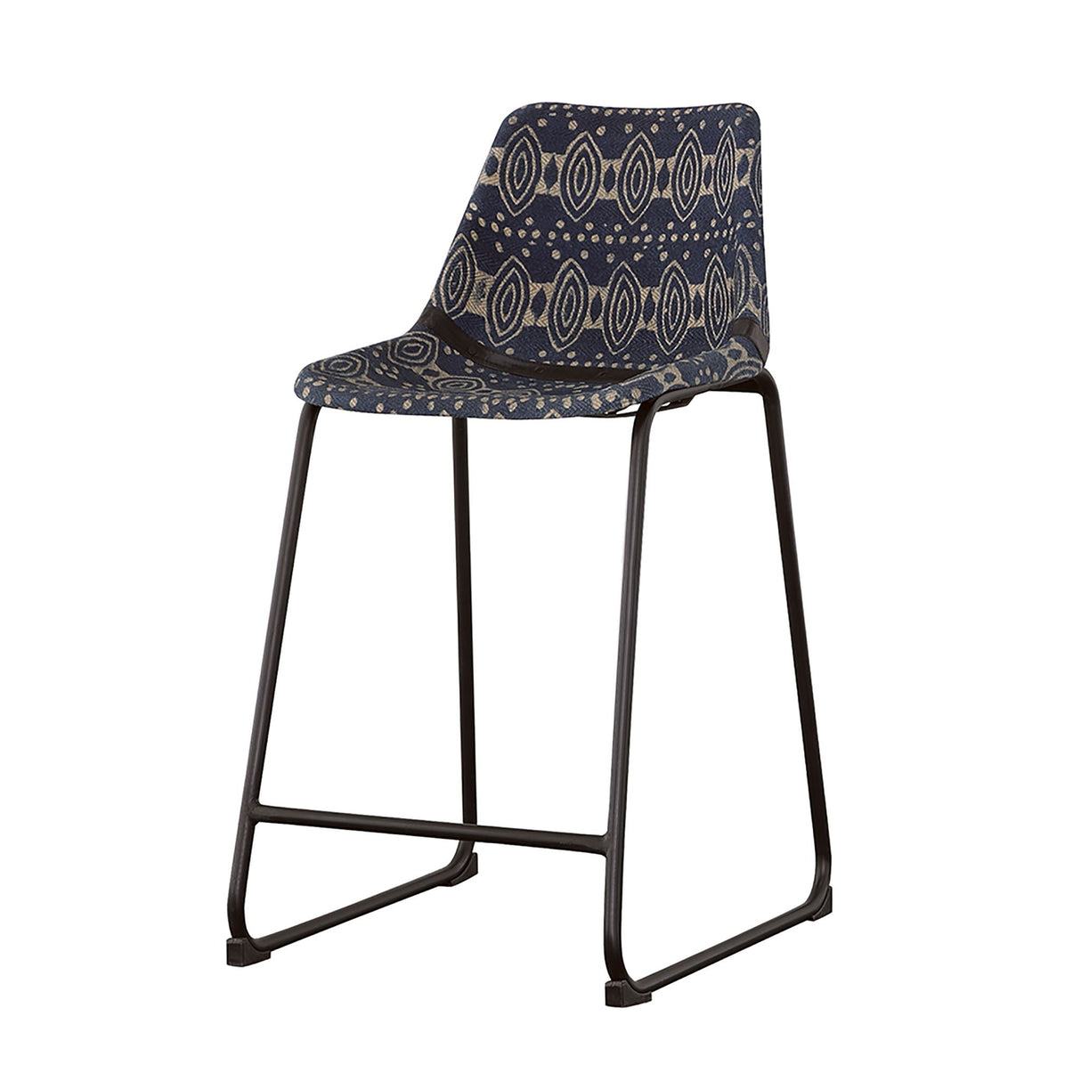 Claire - Canvas Upholstered Counter Chair (Set of 2) - Blue