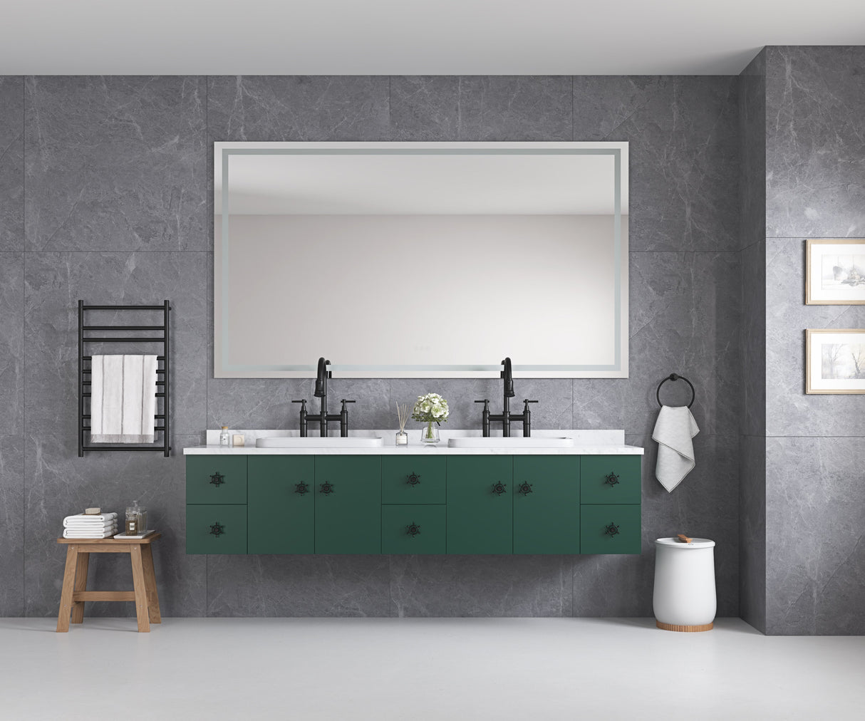 84 x 48 Inch LED Bathroom Mirror