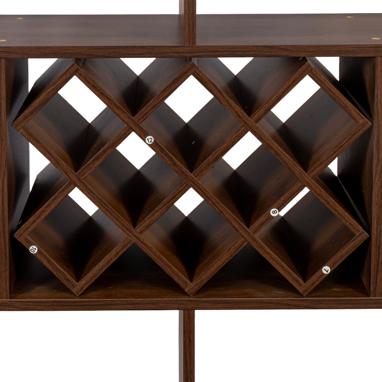 Large Wall Mounted 3 Tier Rustic Bottle Wine Rack
