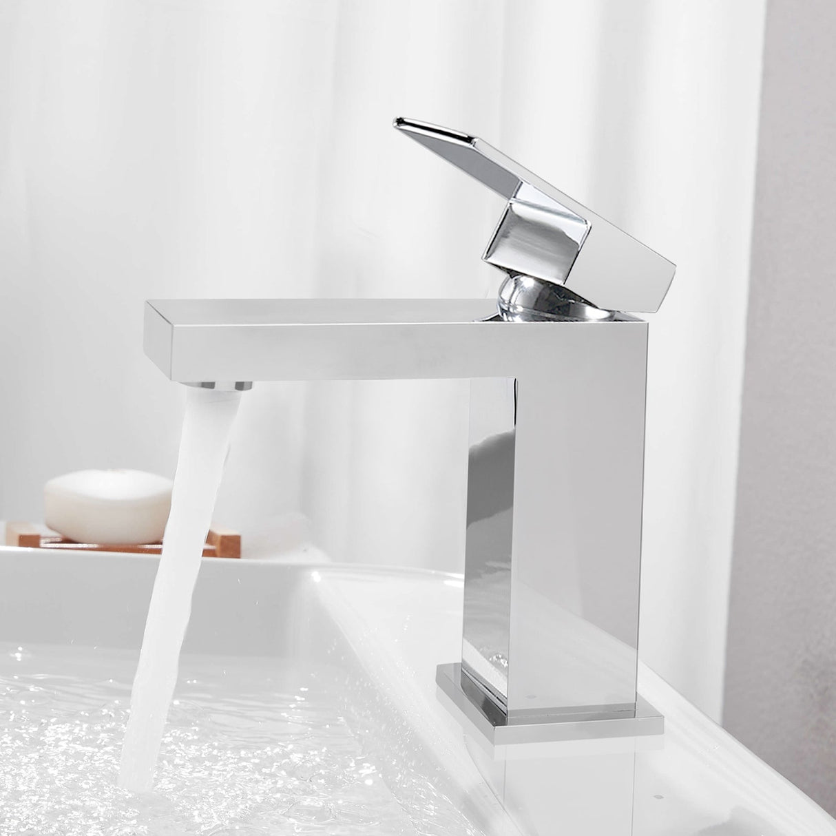 Modern Chrome Bathroom Sink Faucet
