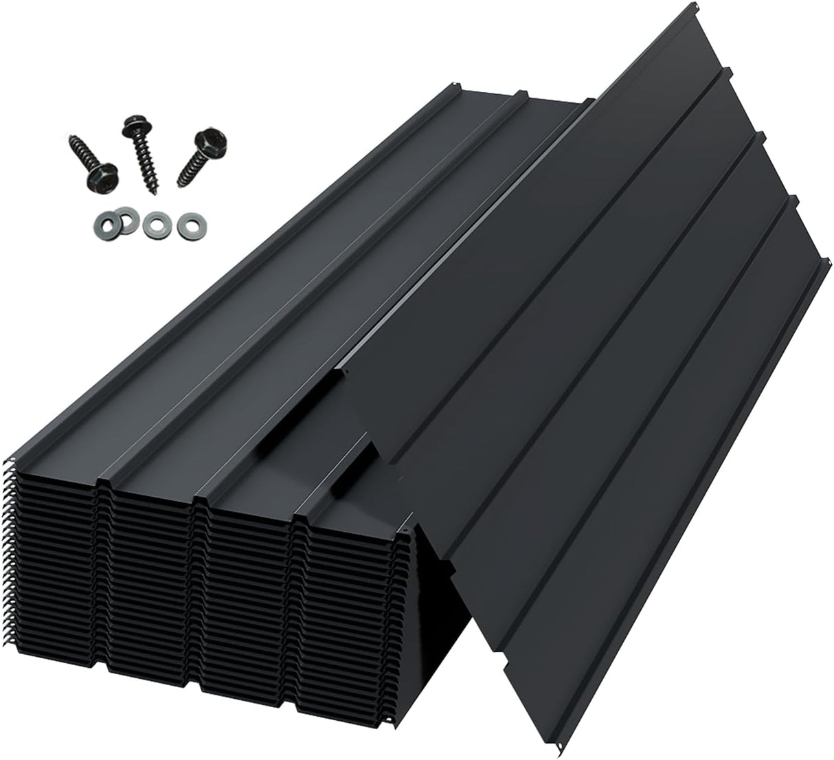 20 PCS Metal Roofing Panels in Grey