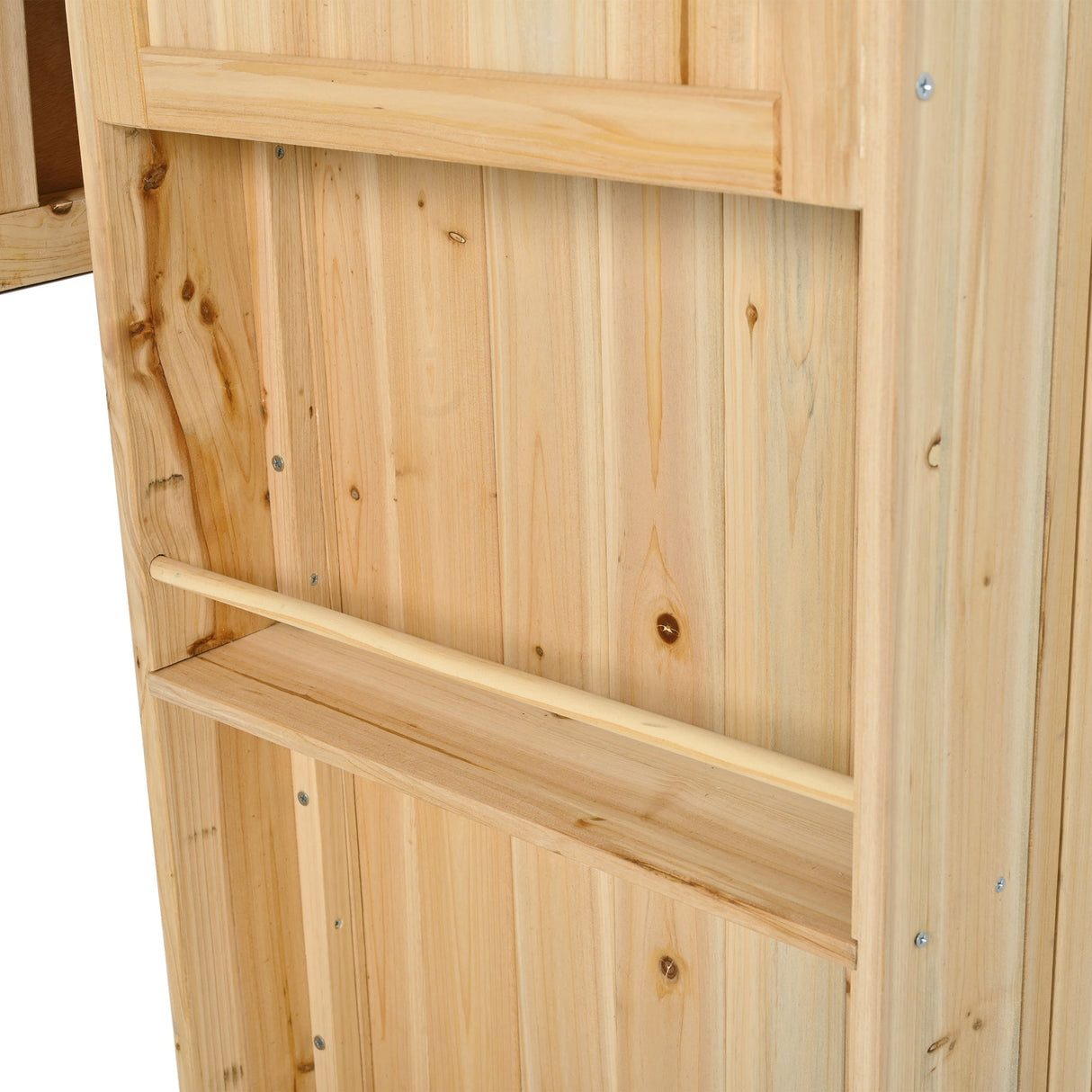 Outdoor Kitchen Island Fir Wood Kitchen Island with Stainless Steel Top