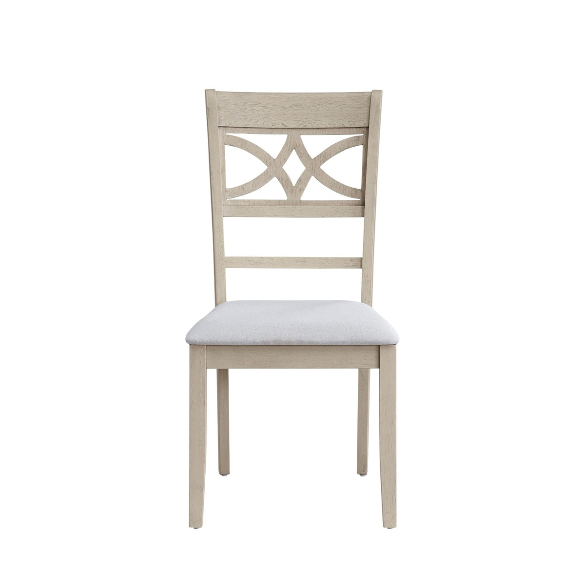 Ferris - 7 Piece Dining Set With Cross Back Chairs And Rectangular Table - Antique White