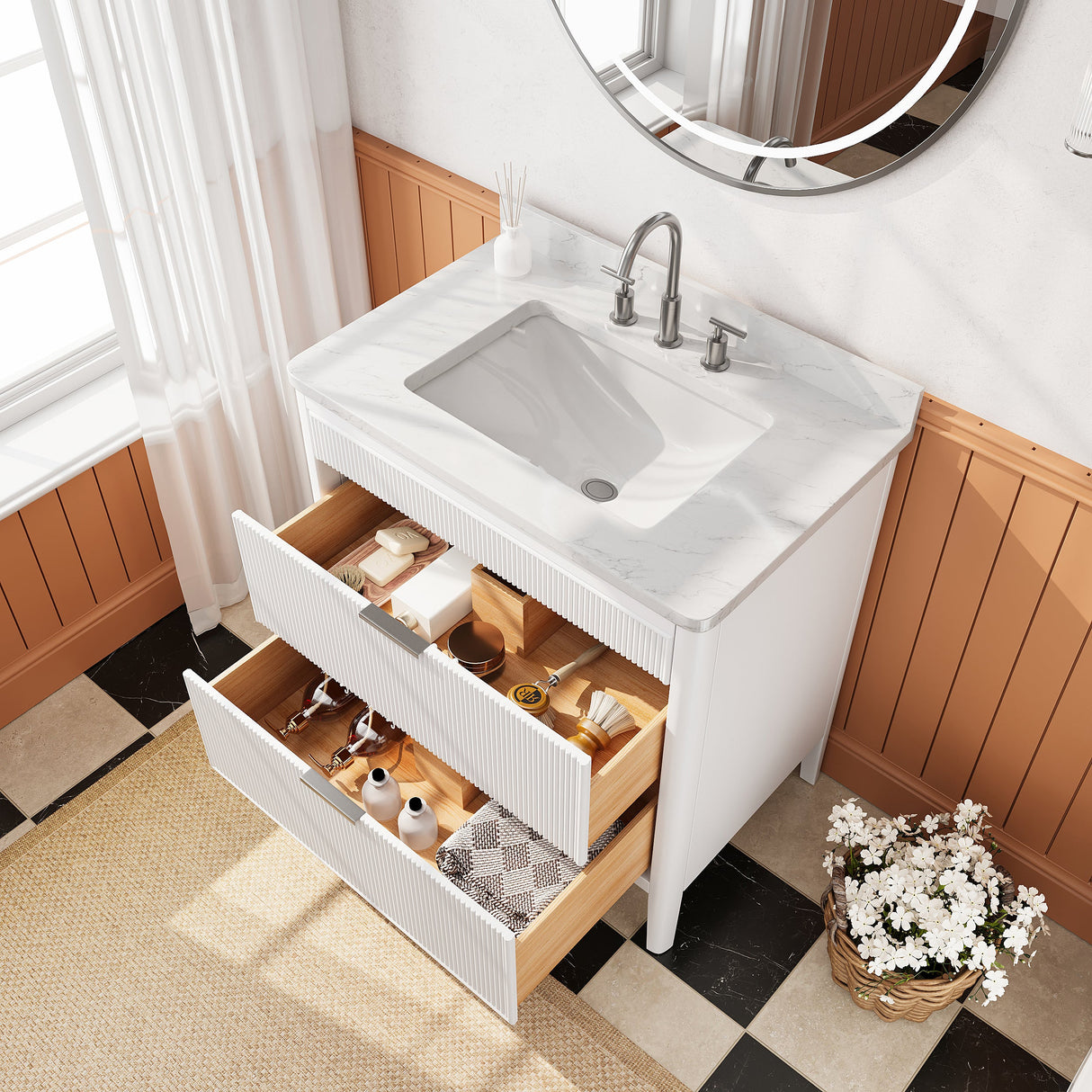 Fully Assembled 36'' Bathroom Vanity