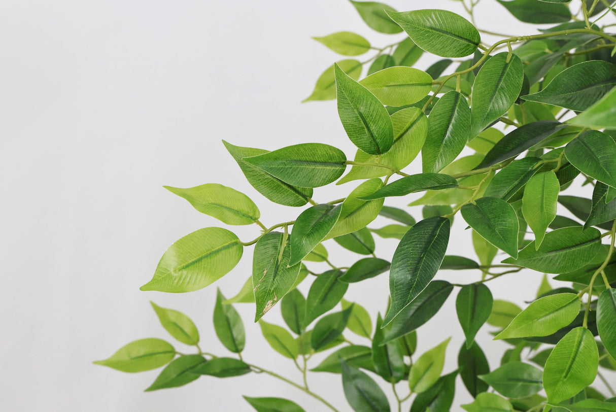 7FT Tall Artificial Banyan Tree with Natural Trunk and Realistic Silk Leaves