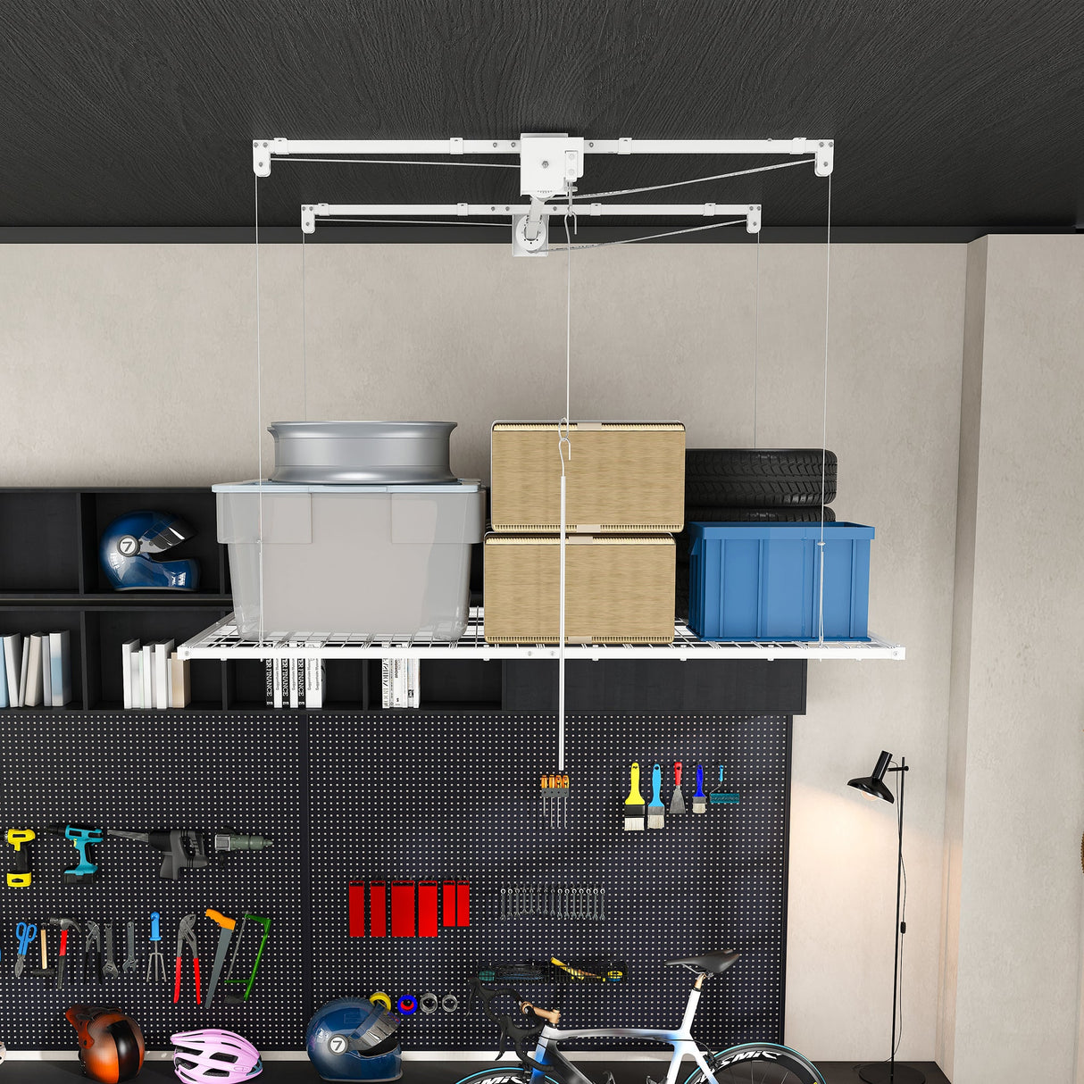 Overhead Garage Storage Rack - 4x8 FT