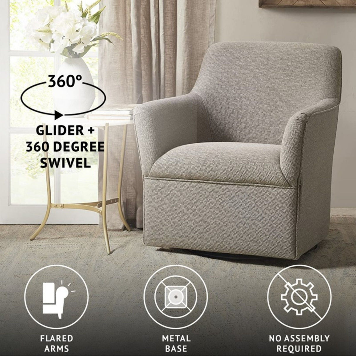 Augustine - Swivel Glider Chair