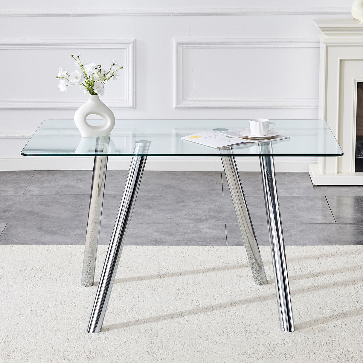Dining Table With Transparent Surface