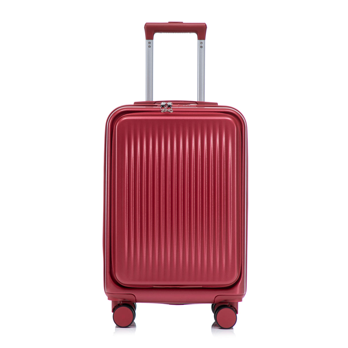 14'/20' 2-Piece ABS Spinner Wheel Luggage Set with Combination Lock and Front Opening Design