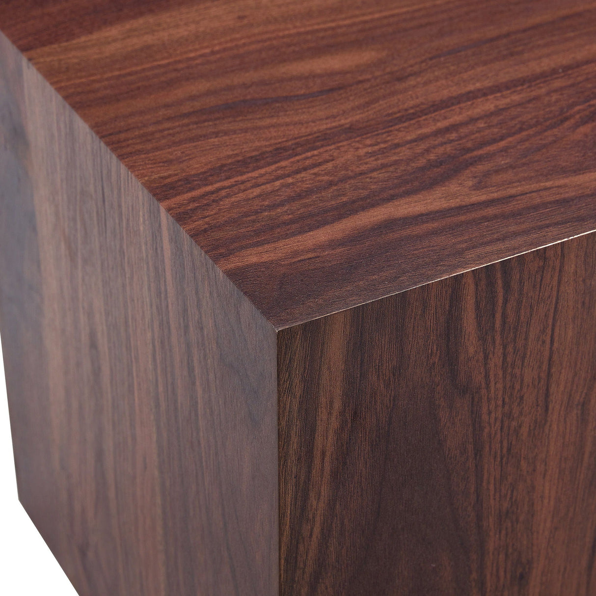 Luxurious Wood Grain Coffee Table Elegant Design For Living Room - Walnut