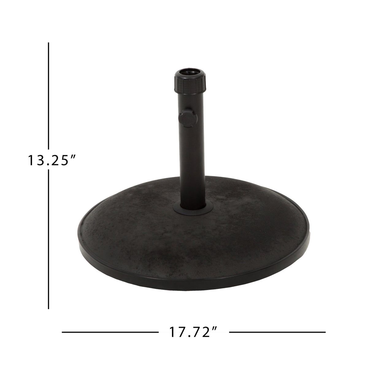 Stylish Concrete Umbrella Base with Iron Support Pole