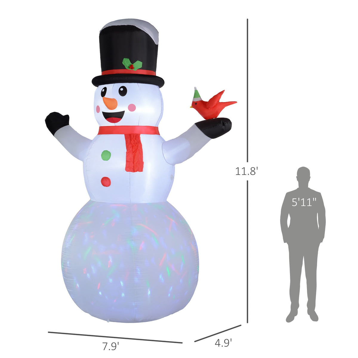 Giant Inflatable Christmas Snowman