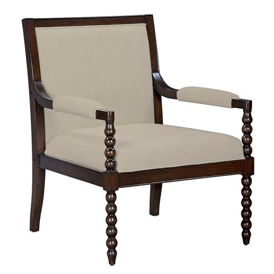 Upholstered Accent Chair with Removable Lumbar Pillow