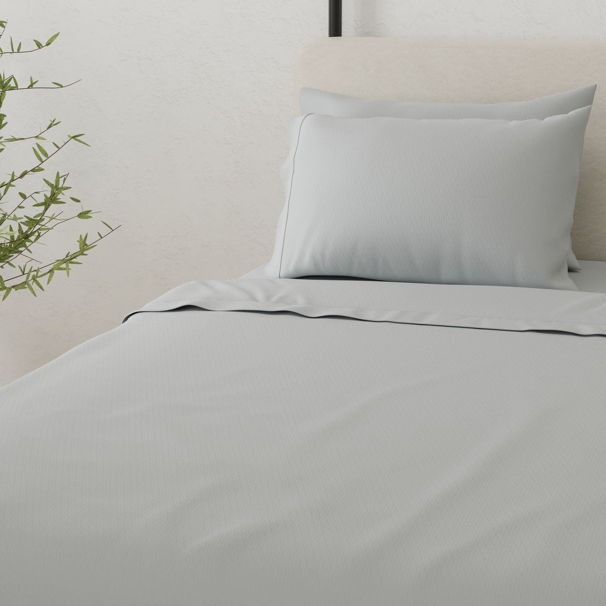 Brushed Hypoallergenic Sheet Set with Soft Microfiber - White, Beige, Light Brown, Gray