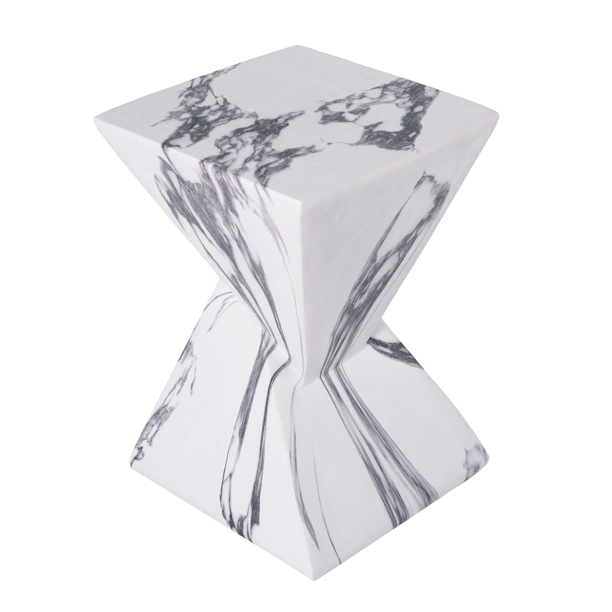 18.5"H Modern Outdoor Concrete Side Table