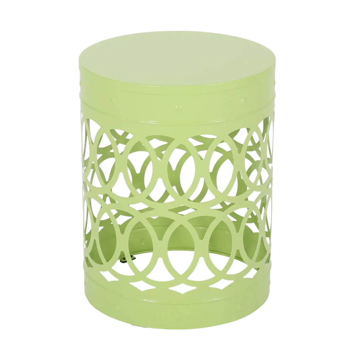 Outdoor Metal Large End Table, Modern Design
