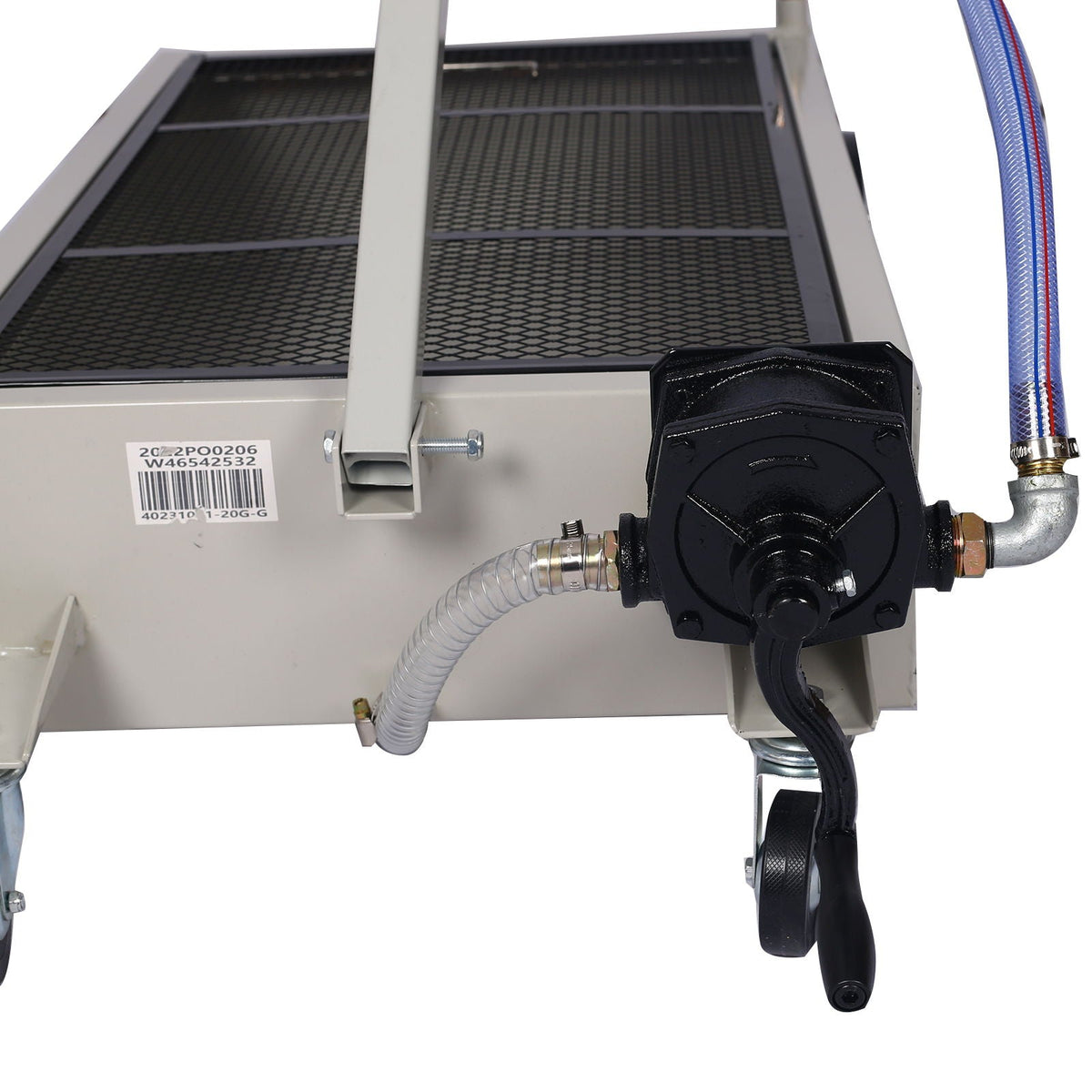 Heavy Duty 20 Gallon Low Profile Oil Drain with Pump - Gray