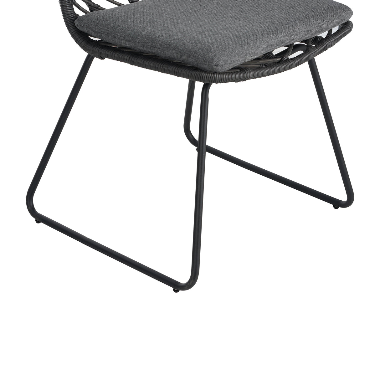 DEJA Chair 2PCS with 2 Cushions, Gray