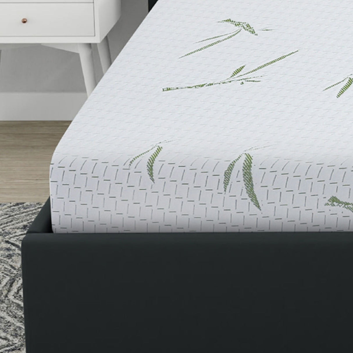 8-inch dual layer memory foam mattress with bamboo infused cover