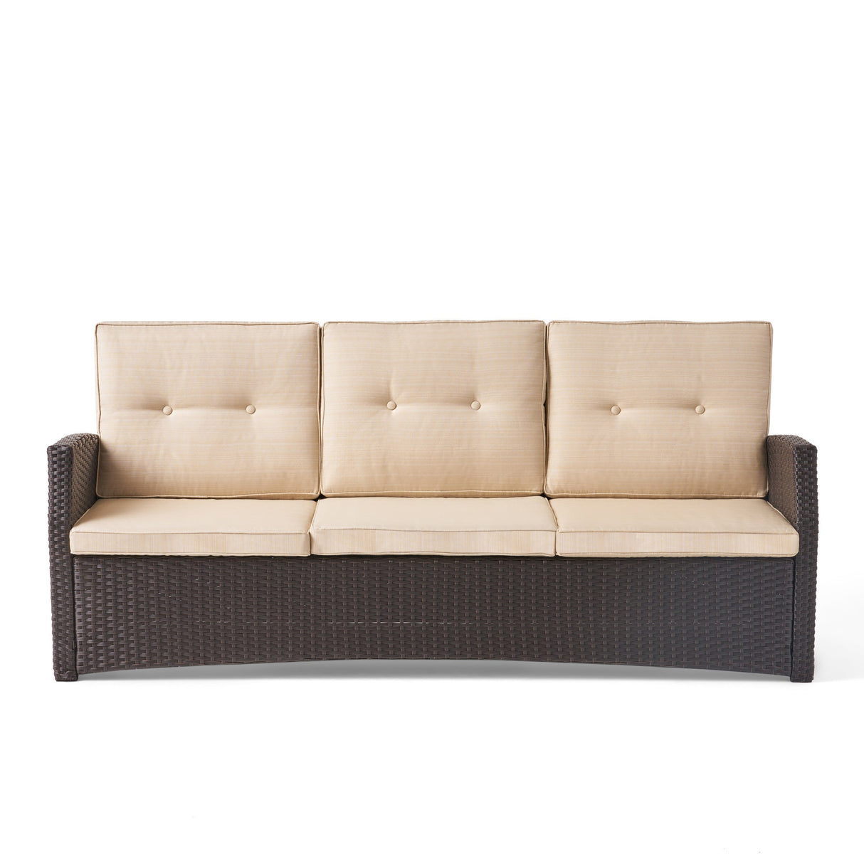 The All-Weather Steel-Framed Three-Seater Patio Sofa
