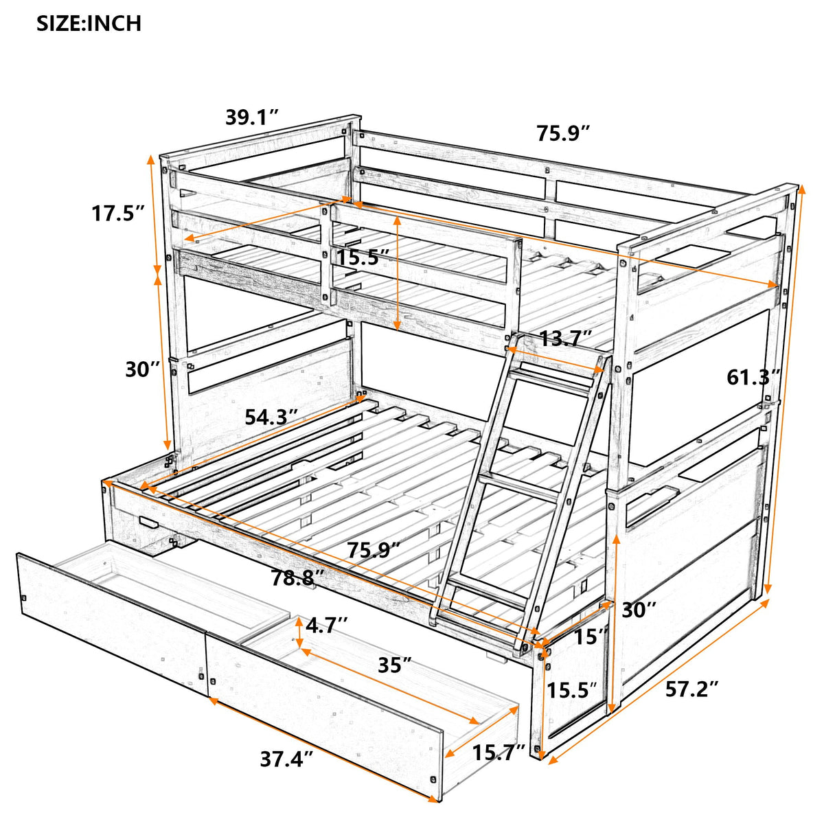 Bunk Bed With Storage