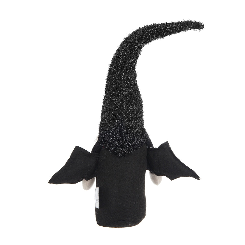 Fabric Black Gnome With Wings Decor