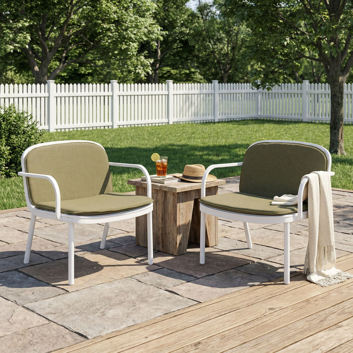 Luna Outdoor Club Chair (Set of 2)