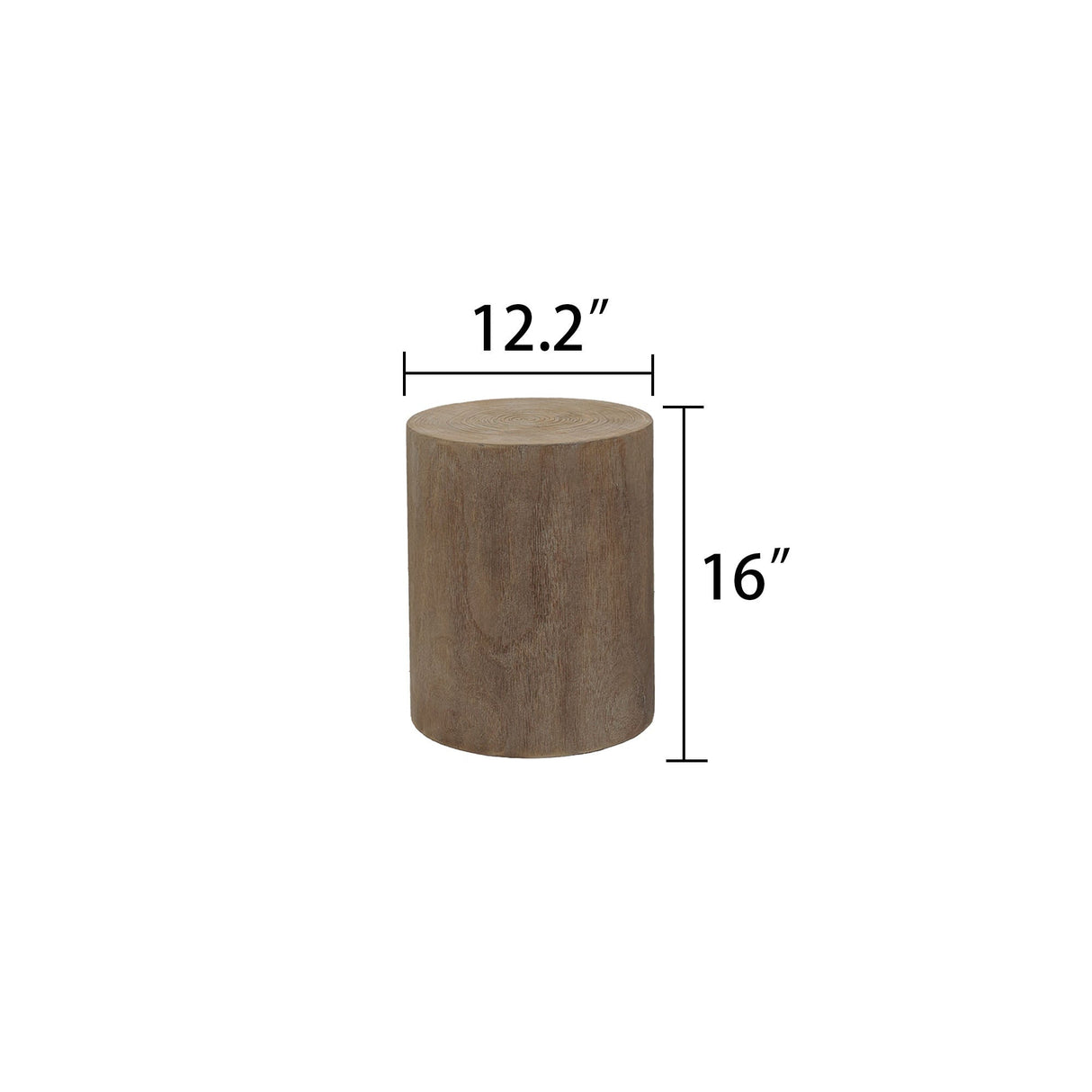 Set of 3, Rounded Wood Coffee Tables, End Tables, Plant Stands,Decorative Accent Pieces - Rustic Wood Finish