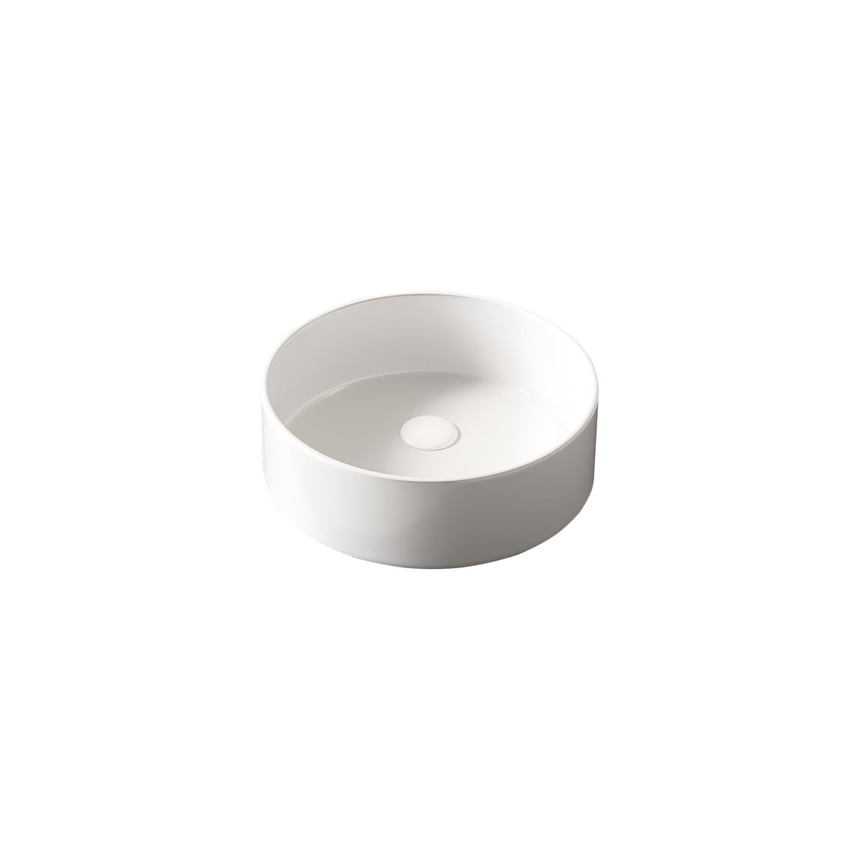 MUNIN 16'' Bathroom Sink, Round Vessel Ceramic Basin