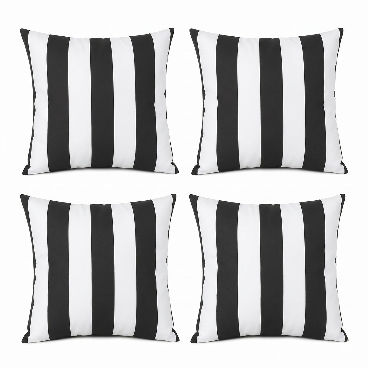 4 Pack Outdoor Pillow Covers - 18x18 Inch