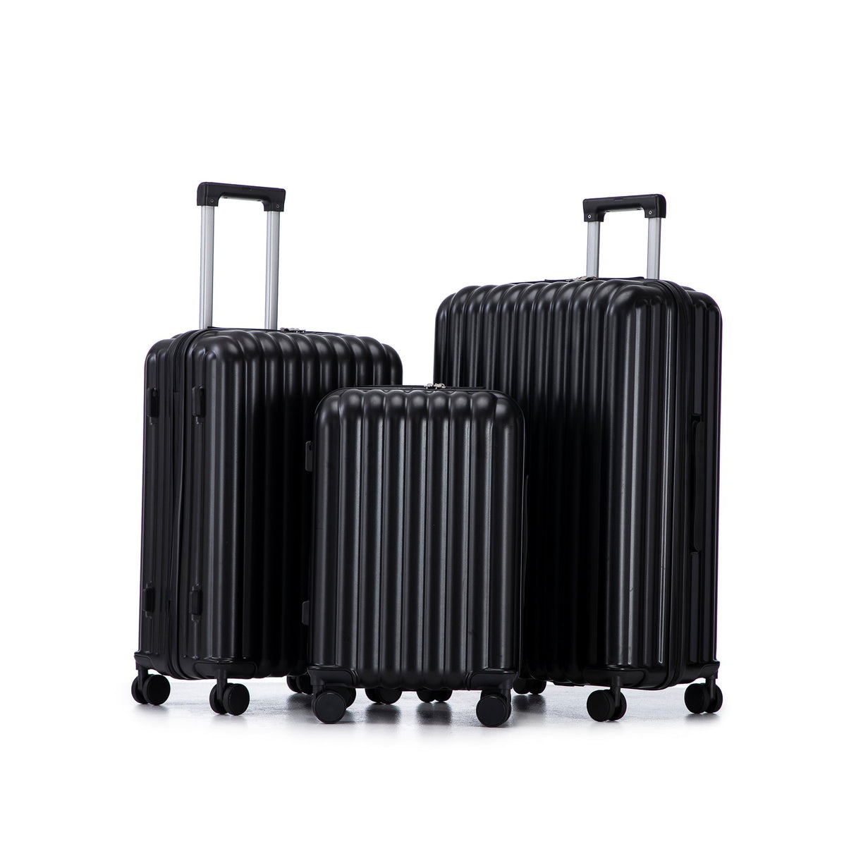 ABS Spinner Wheel Luggage Carry On Suitcase with Cup Holder and USB Port