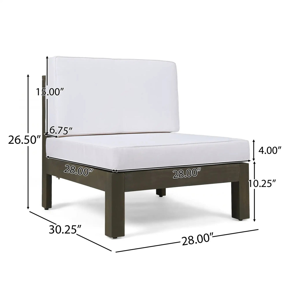 Oana - Armless Chair