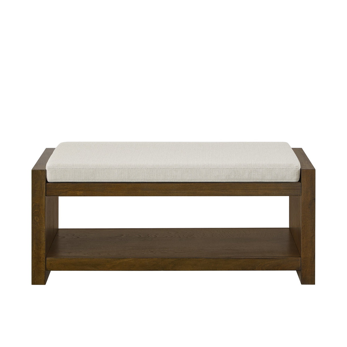 40' Accent Bench with Lower Shelf Shoe Rack