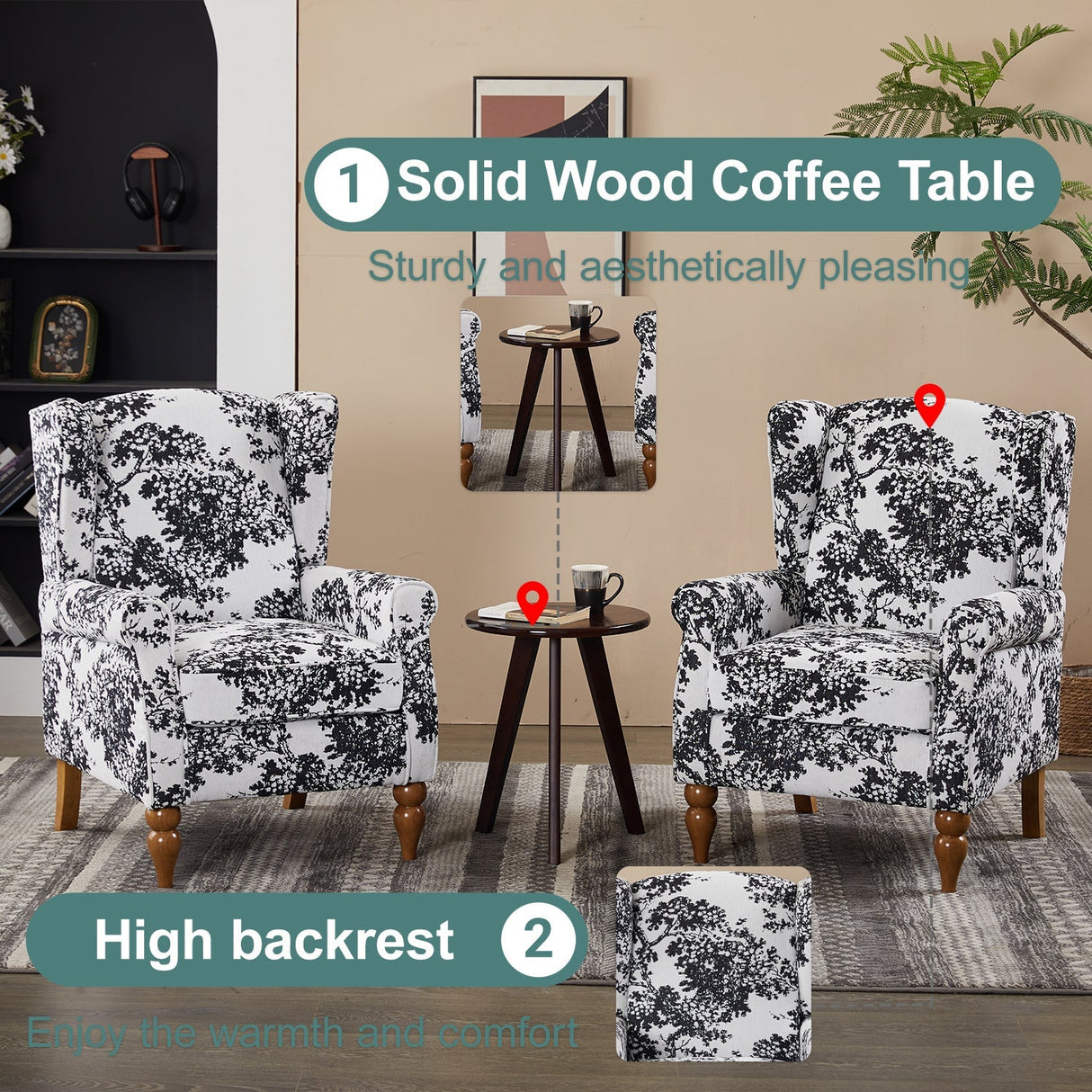 Coffee Table & Armchair Set