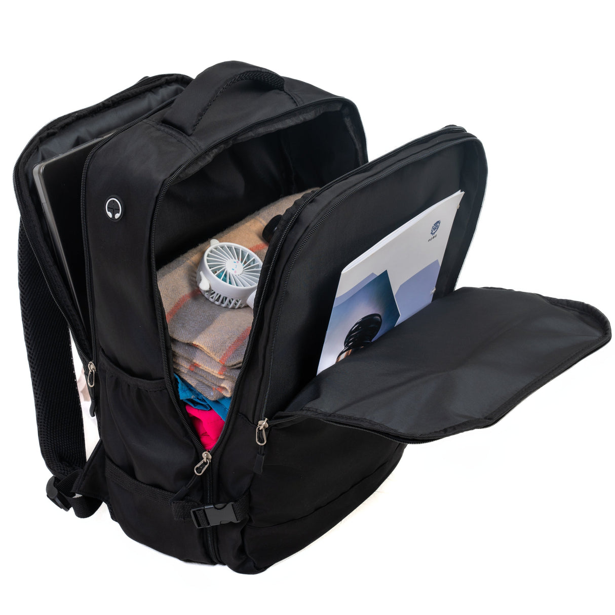 9-Piece Black Luggage Set by GigaTech with TSA Lock