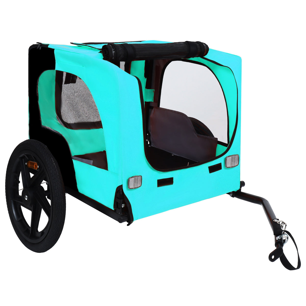 Pet Bike Trailer with Steel Frame and Waterproof Canopy - Outdoor