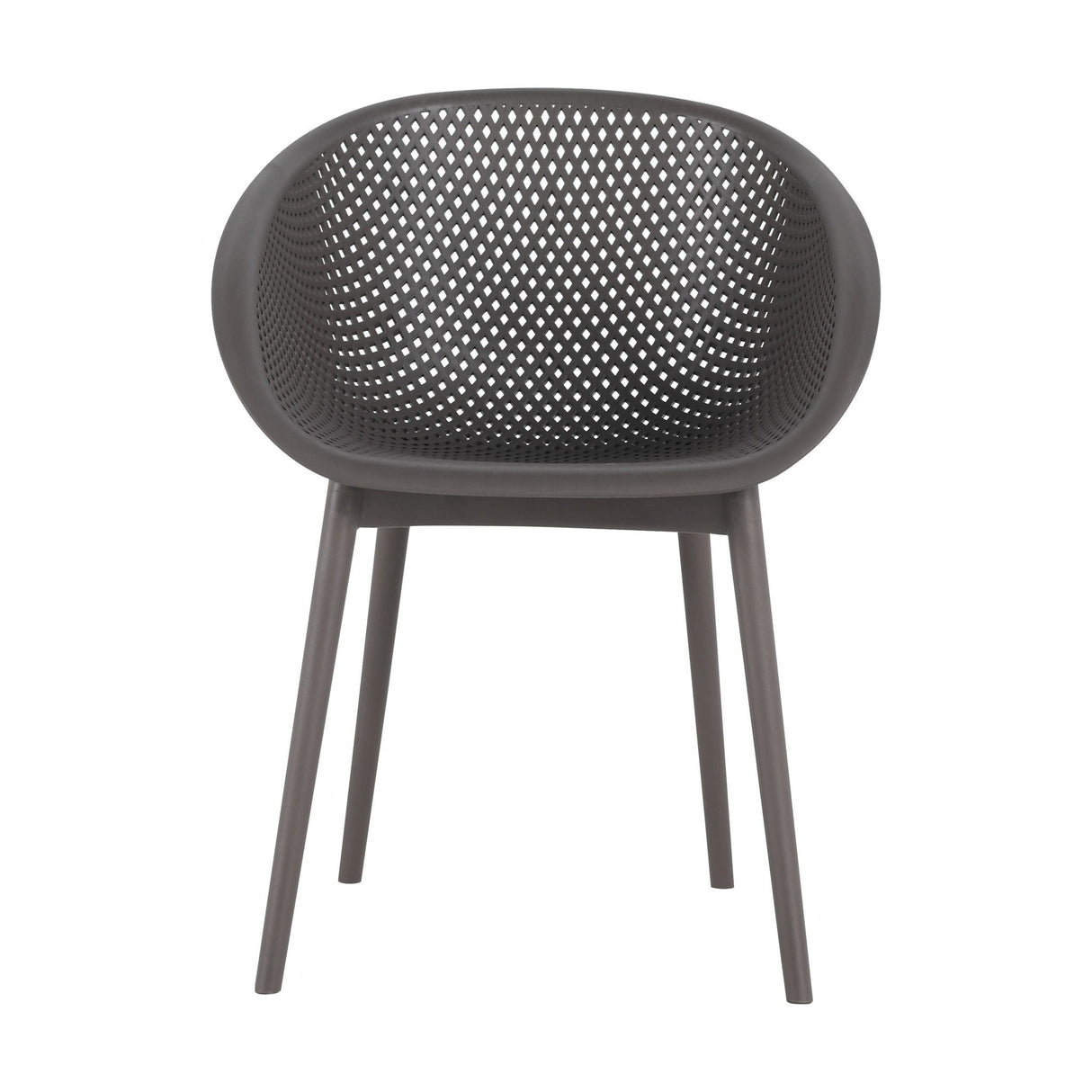 2 Piece Durable Single Chair With Hollow Out Design