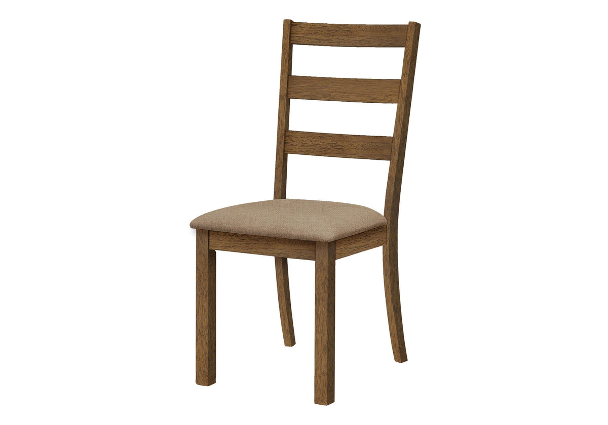 Upholstered Dining Chair Set of 2 with Padded Seats - Beige