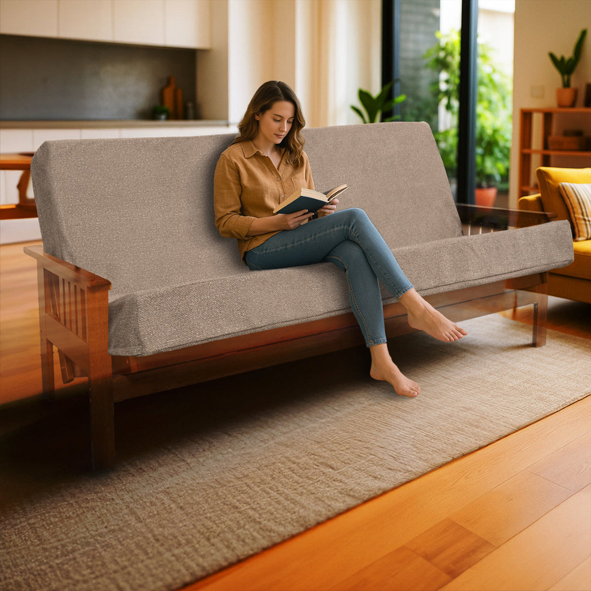 Memory Foam Infused Futon Mattress Full XL