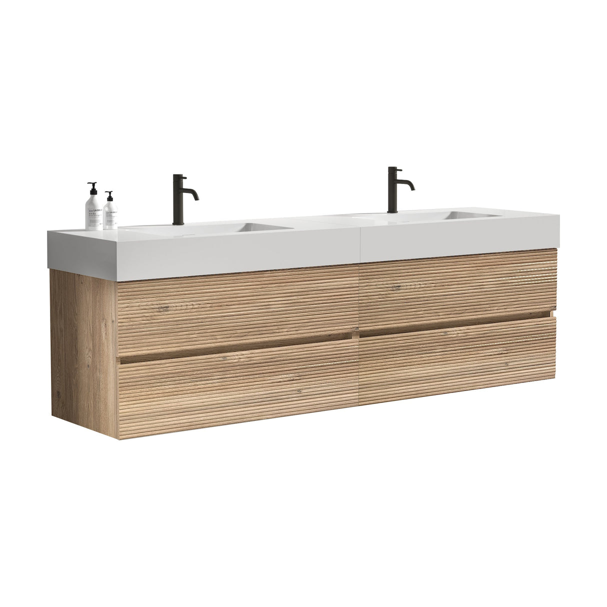 Grace 72" Bathroom Vanity with Silent DTC Soft-Closing Drawers