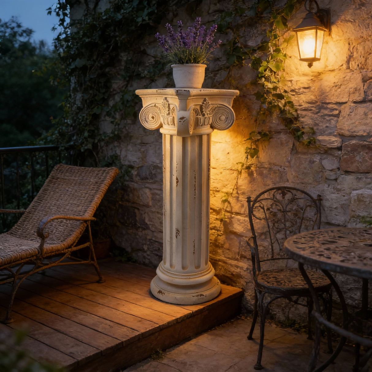 Pedestal Column Plant Stand - 28.93'' Tall Roman Column