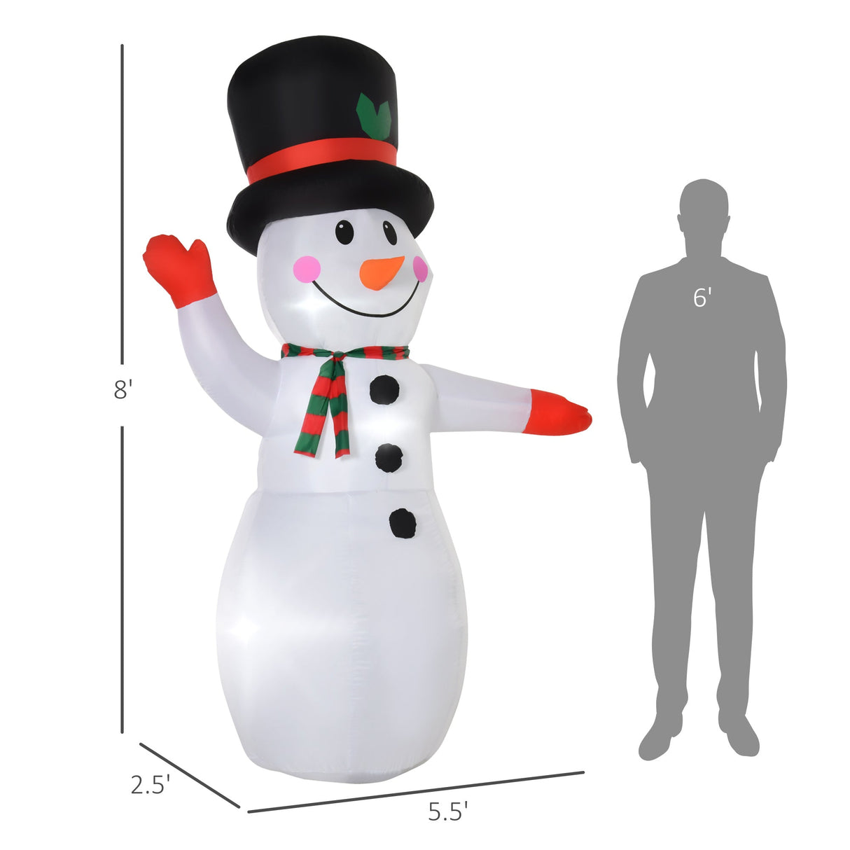 Christmas Inflatables Outdoor Decorations Snowman