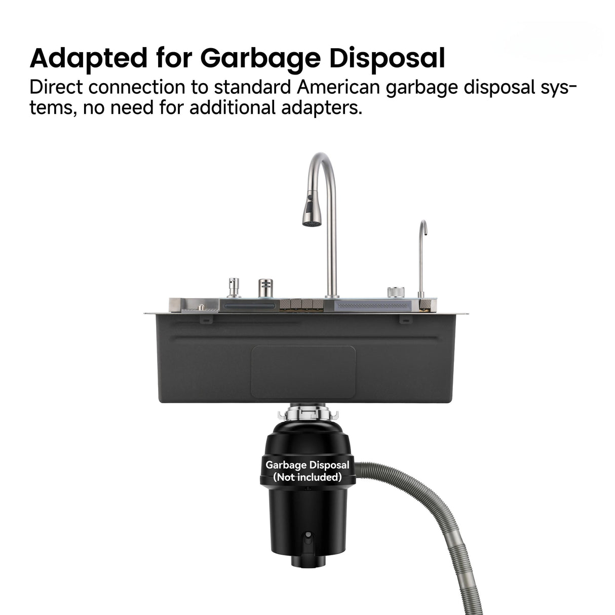 Pull-out Faucet Single Bowl Sink - 30"x18"