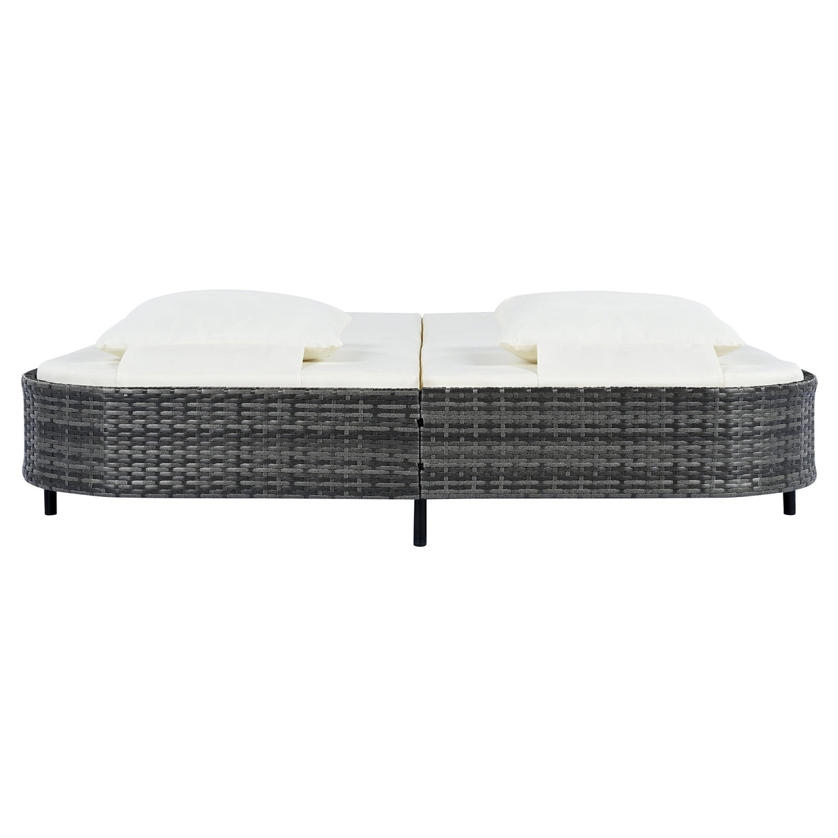 TREXM Outdoor Daybed with Adjustable Backrest