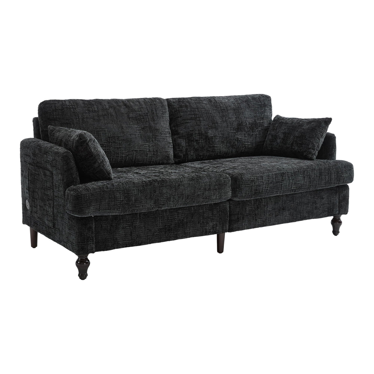 2 Seater Sofa With LED Light, USB Charging Port, And Storage Bag