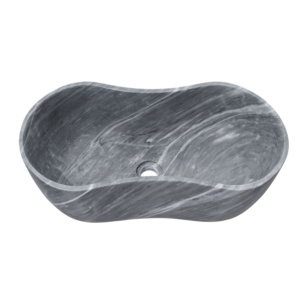 Bathroom Vessel Sink With Wavy Design