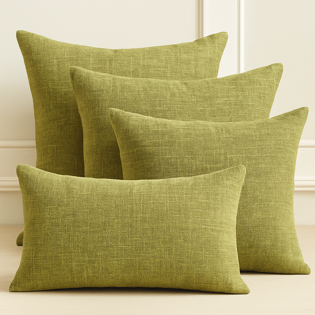Multi-Piece Coordinated Pillow Cover & Insert Bundle – 4pcs of 4 sizes Combo Throw Pillow Covers With Inserts combined with 12"x20", 18"x18", 20"x...